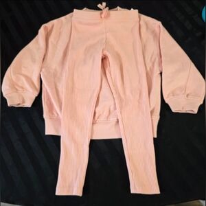 Zara 5 Years  Sweatshirt Set Pink New W/labels.